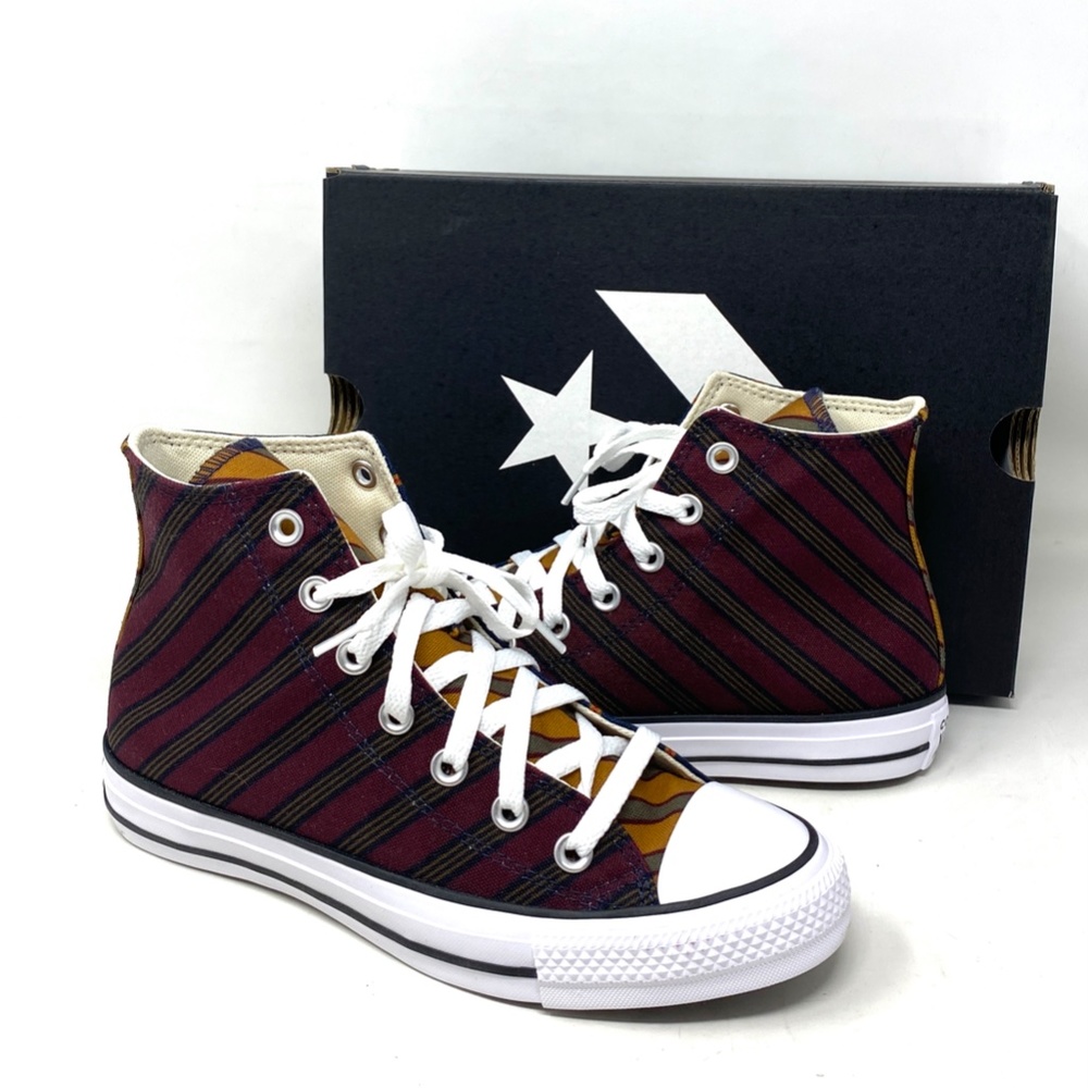 Converse Chuck Taylor High Shoes Skate Bordeaux Blue Canvas Women's Size A04303C - Picture 7 of 9